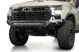 Chevrolet Silverado 1500 ZR2 Bumper - Front - Addictive Desert Designs - Stealth Fighter - Hammer Black - `25-`26